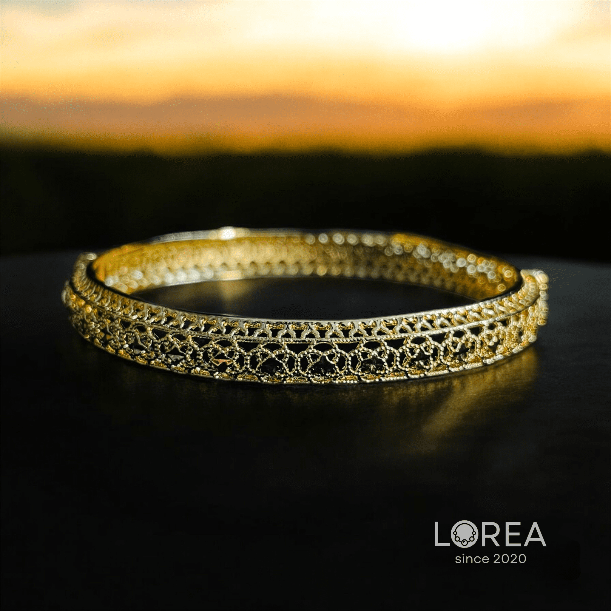 Gold Plated Bangle Bracelet - Image 9