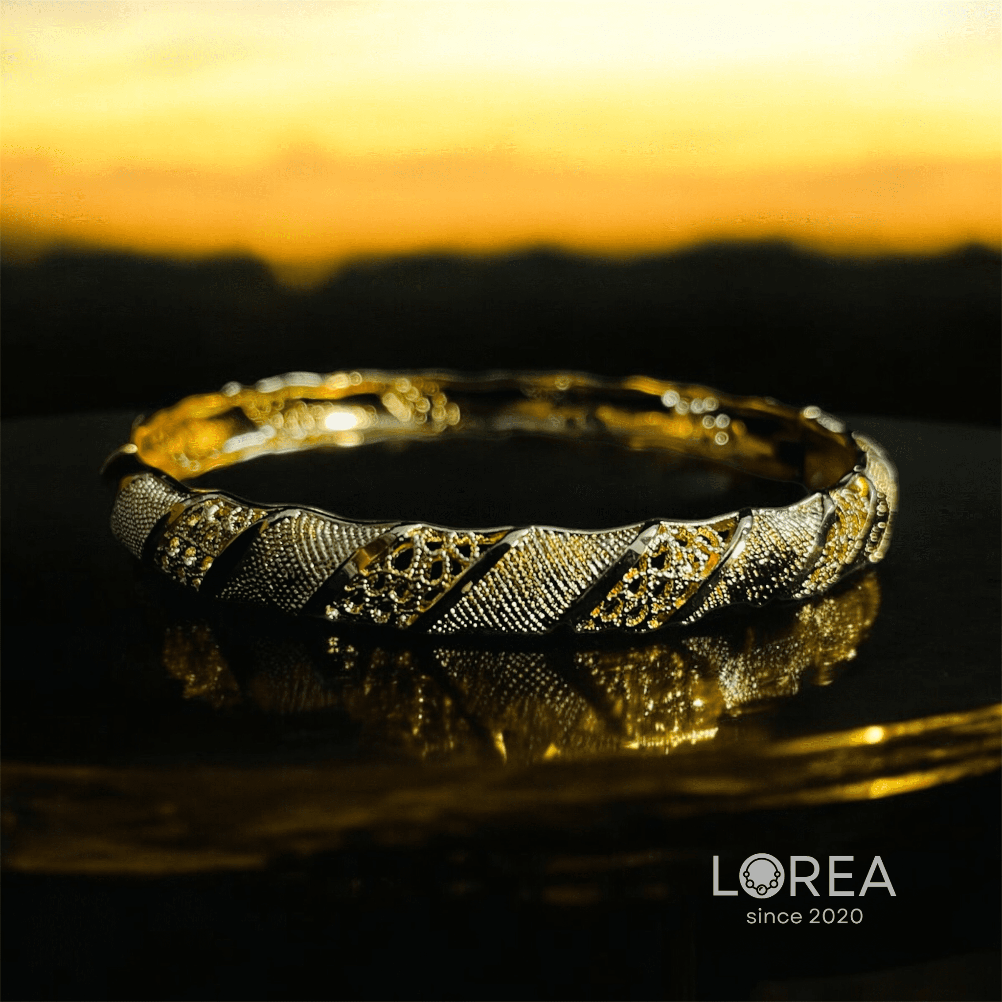 Gold Plated Bangle Bracelet