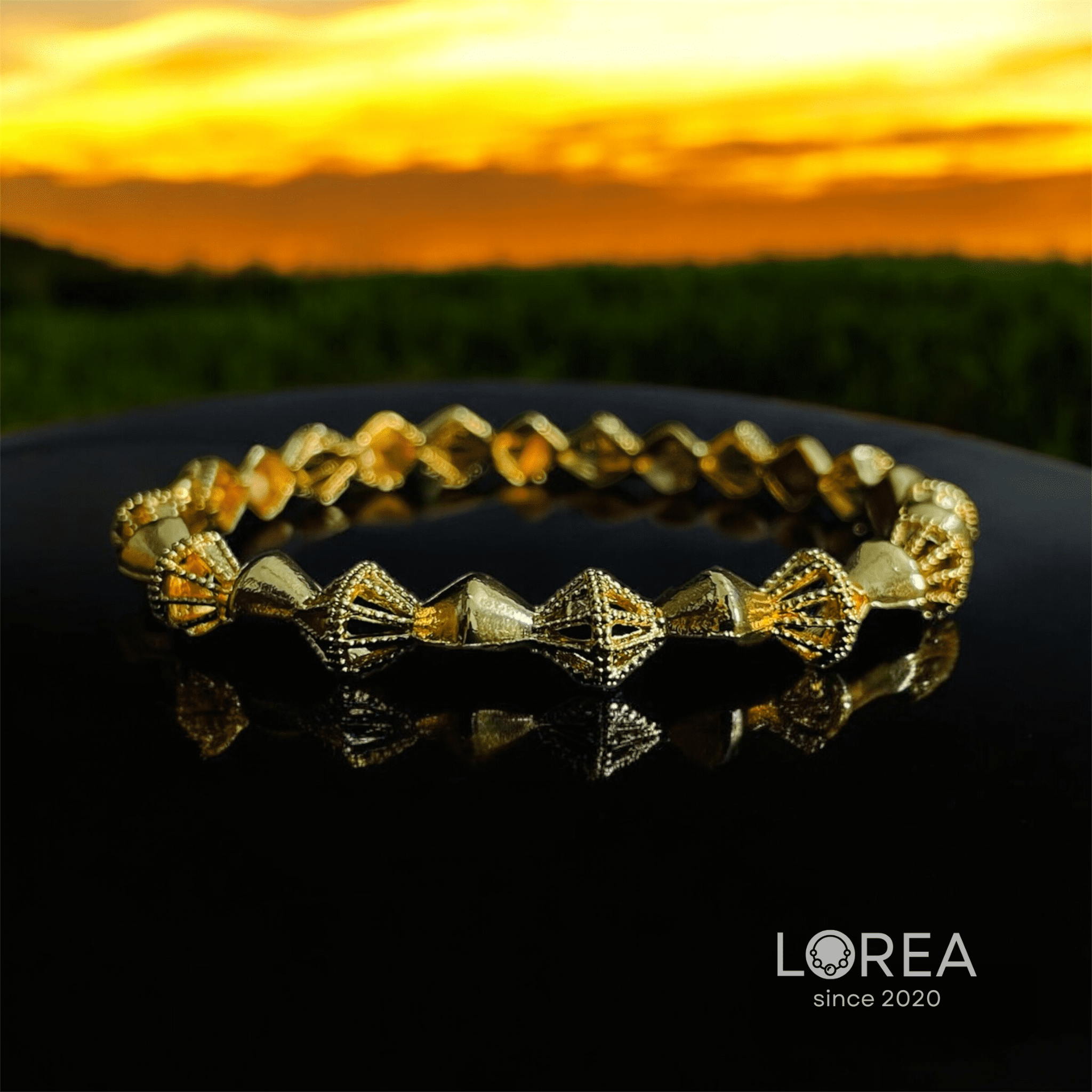 Gold Plated Bangle Bracelet - Image 4
