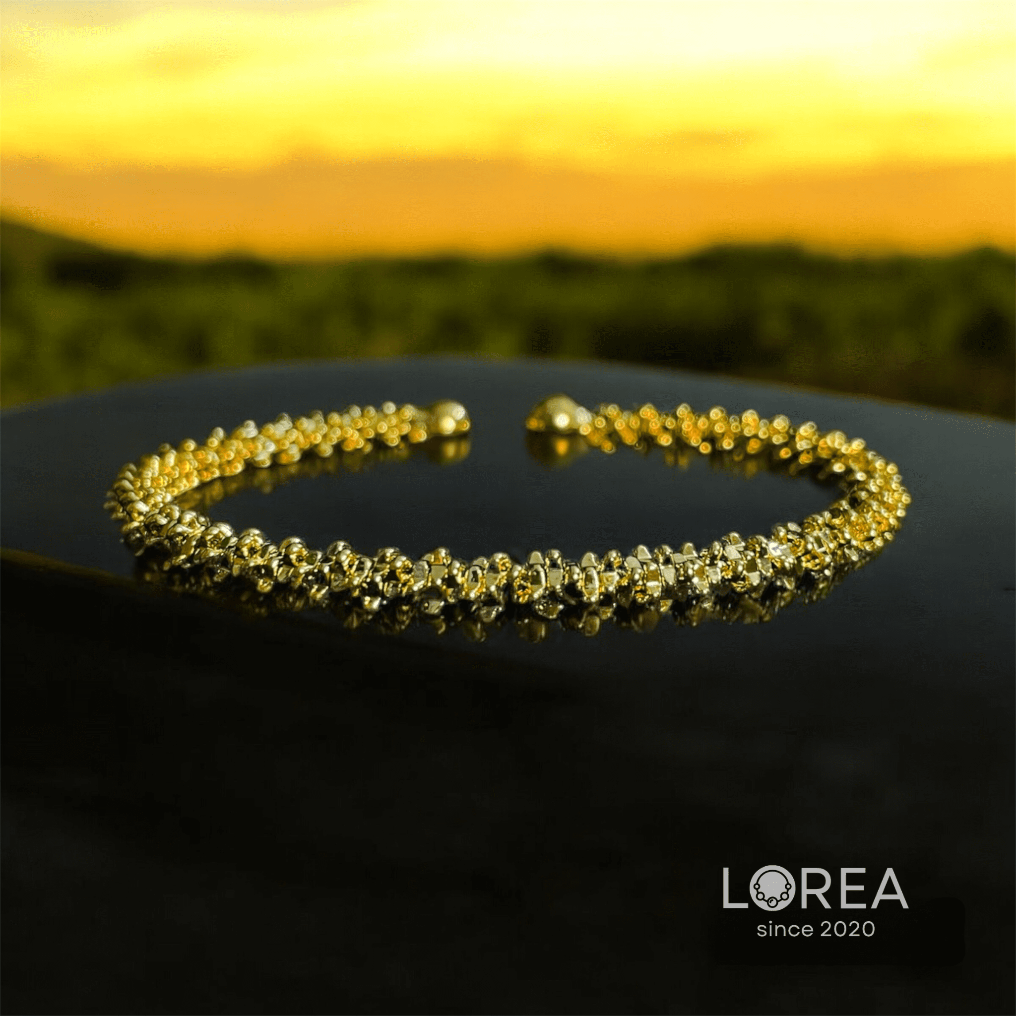 Gold Plated Bangle Bracelet - Image 8
