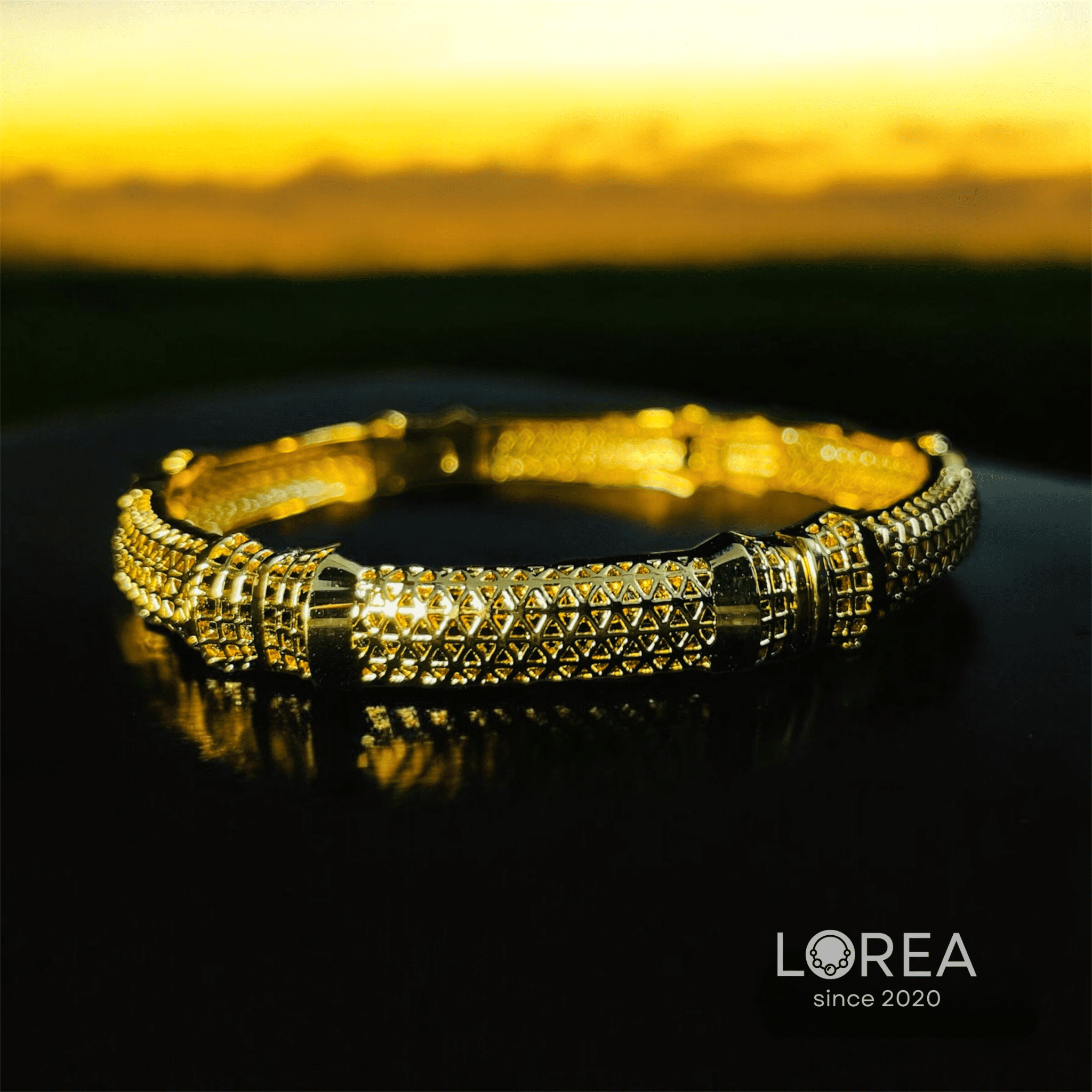 Gold Plated Bangle Bracelet - Image 7