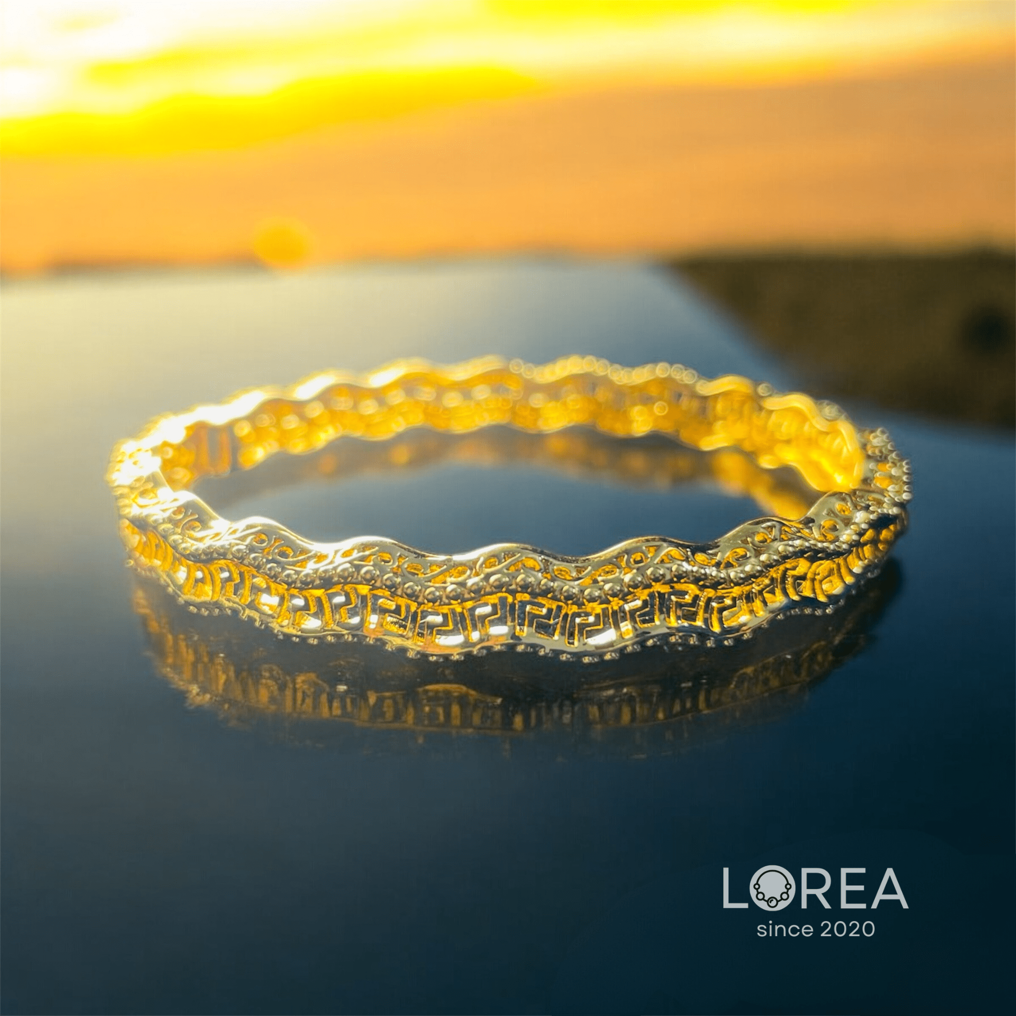 Gold Plated Bangle Bracelet - Image 6