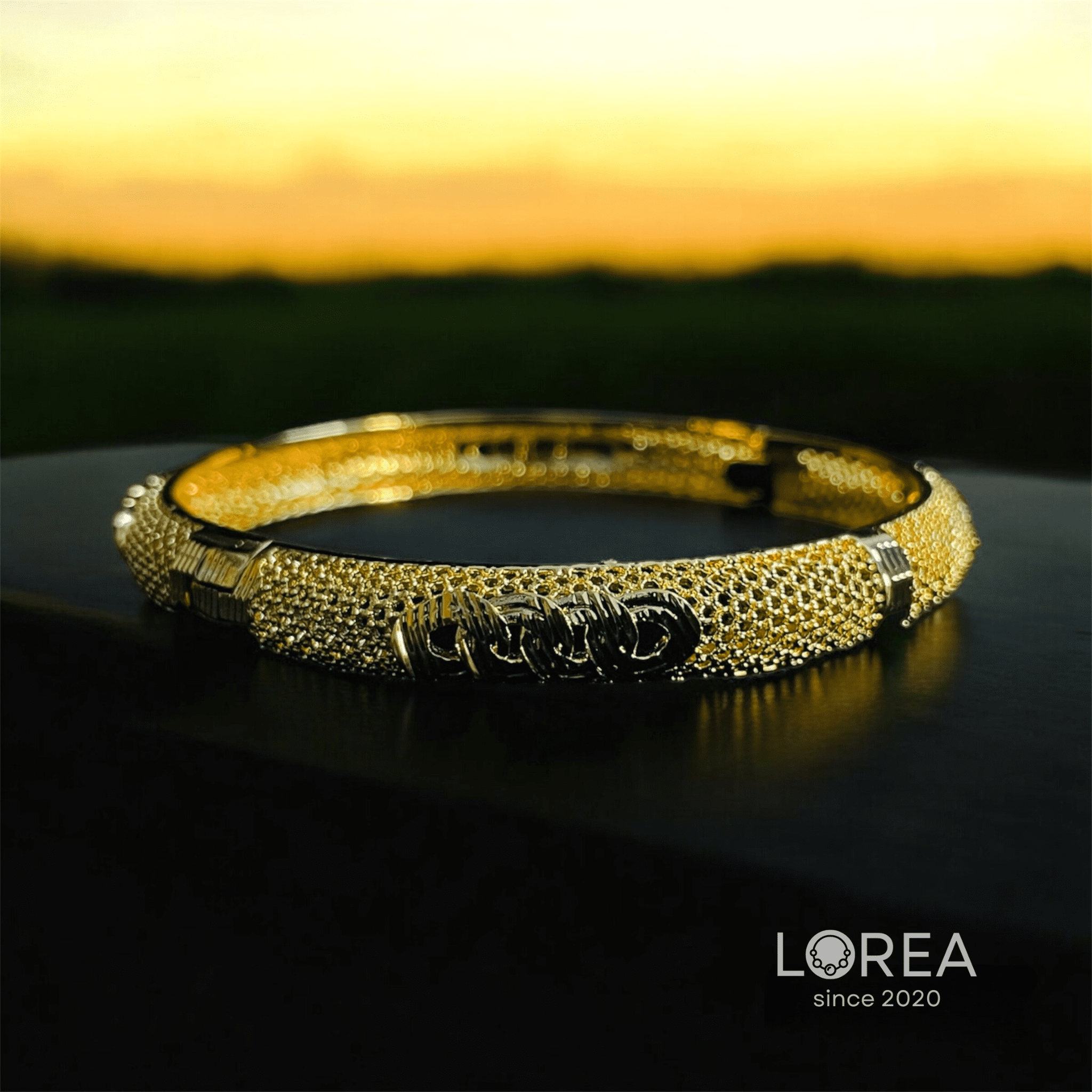 Gold Plated Bangle Bracelet - Image 5