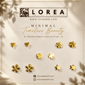 5 Pair Ear Studs Combo (stoneless)