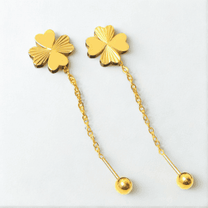 Premium Clover Long Chain Earring