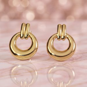 Stainless Steel Modern Hoop Design Earring