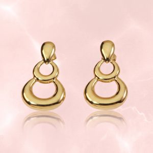 Stainless Steel Modern Ripple Design Earring